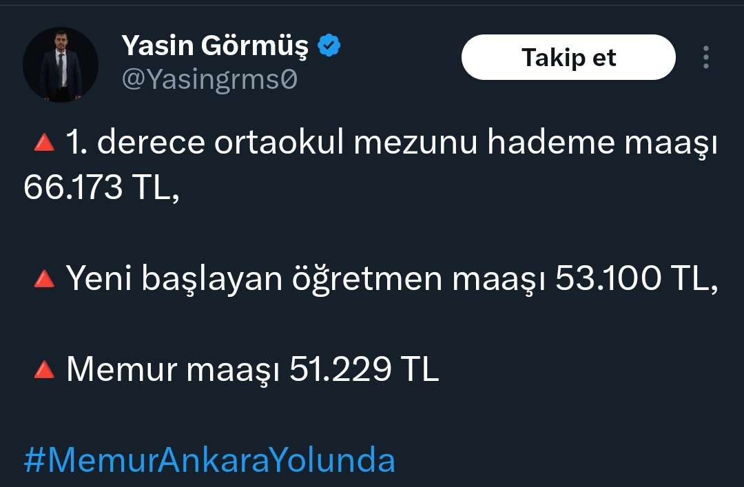 Bu adam çocuklarımıza ne öğretecek?
 
Emekçiyi hor gören emeğin kutsallığını aşılayamaz genç fidanlara Kamu da liyakatsiz memur istemiyoruz.
#MemurMeydanda
#MemurAnkaraYolunda