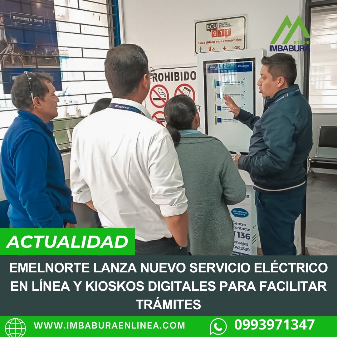 #ACTUALIDAD El sistema digital está disponible para todos los clientes dentro del área de concesión de la empresa y ofrece una atención 24 horas al día, los 7 días de la semana. Todos los detalles: lc.cx/4NcaWL.  imbaburaenlinea.com