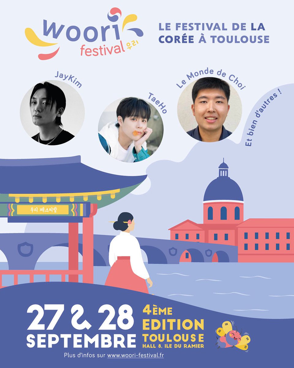 ✨ L’affiche du Woori Festival 2025 est là ! ✨
📅 27 &amp; 28 sept. – Toulouse

Le salon 100% culture coréenne 🇰🇷
👉 Stands, ateliers, shows, conférences
👉 Invités spéciaux &amp; after party 🔥

#WooriFestival #Kpop #Toulouse
