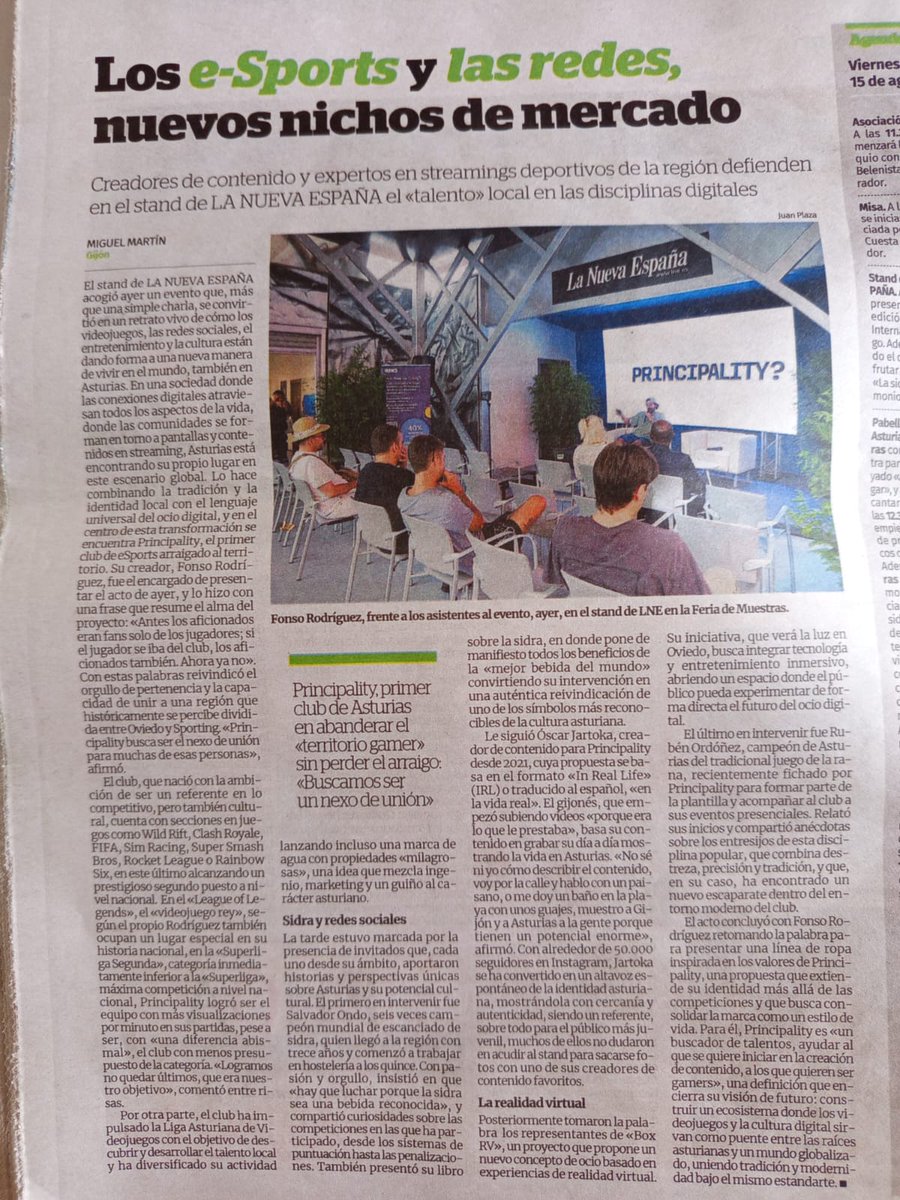 A ver si leemos más el periódico... 🔎

#YourTurn #Asturias