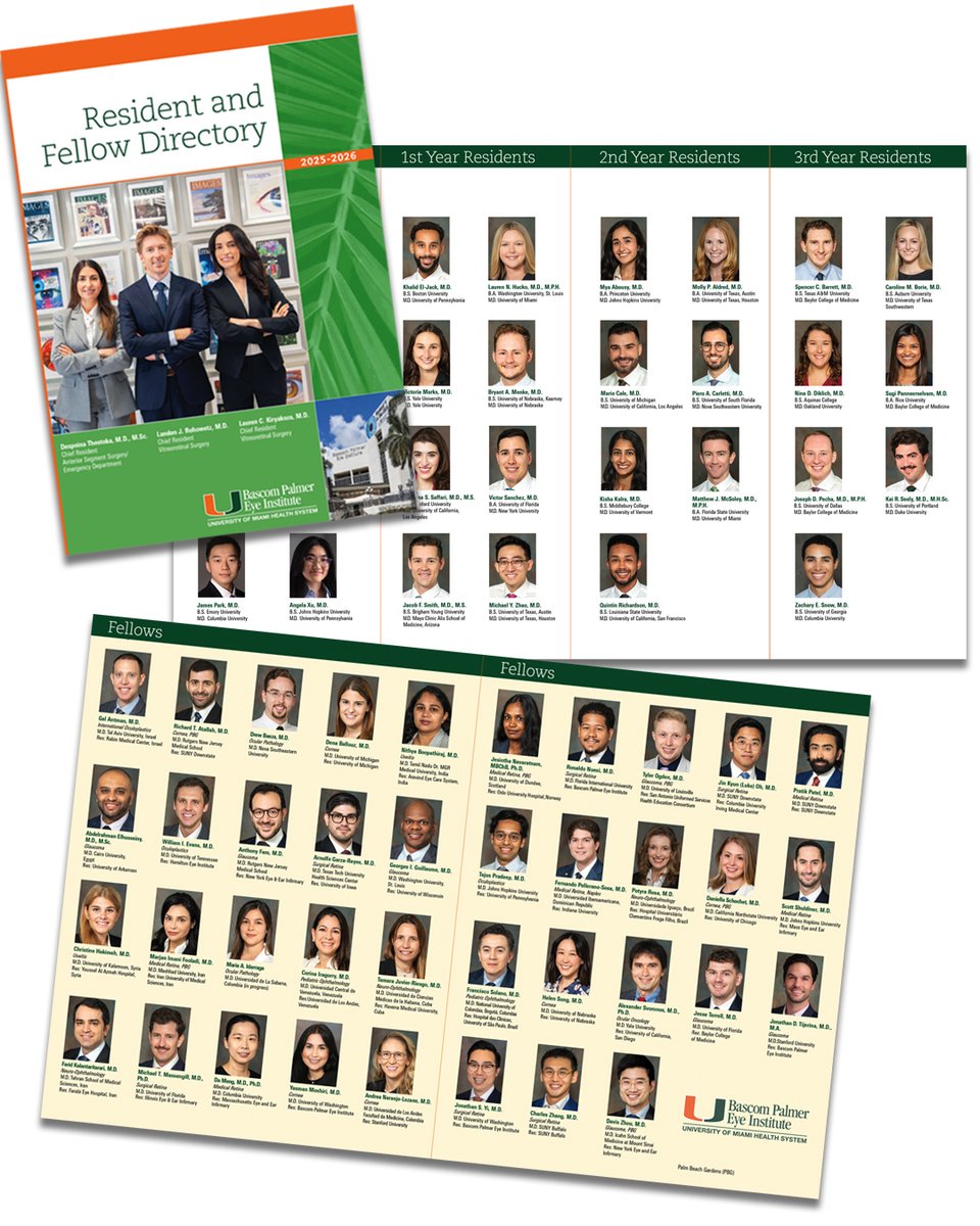 BascomPalmerEye's tweet photo. Meet our exceptional class of 2025-2026. Welcome to the Bascom Palmer family! https://t.co/IqYPlONtmm #bestresidency #ophthalmology https://t.co/owlYXXFhAL