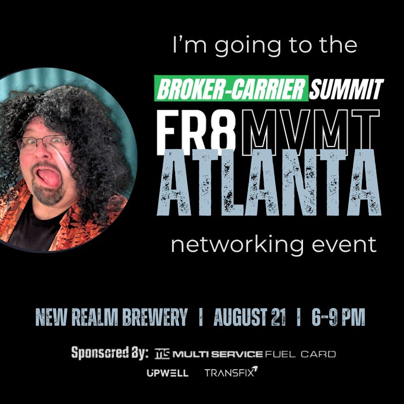 Fr8Nate's tweet image. We’re rolling into Atlanta this Thursday, August 21st, and you do not want to miss this.

BCS @BCS_Network  @Fr8MVMT  Big Road Tour – ATL Edition

Sponsored by: Multi Service Fuel Card @MSFuelCard, Upwell  @freightbillz and Transfix @transfixIO

Sign Up Here:…