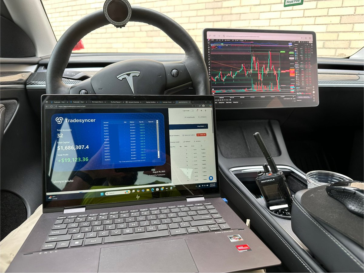 Change of scenery today 🤷🏽‍♂️ Few scalps here and there and one big short on mnq off 15 min orb high 📉 Im on days at work till Friday and then back to nights where I’ll be able to trade Ny session freely! Trading while having a full time career has its ups and downs. The stress of