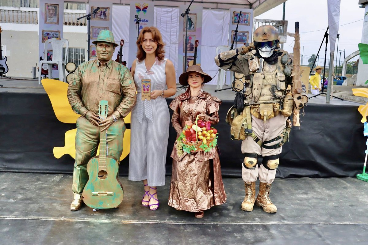 Vivimos el lanzamiento de la Agenda Cultural 🎭✨esculturas cobrar vida, danza, música y folklore que nos llenaron de emoción. 🎶💃 Gracias a todos por hacer posible esta tarde. ¡Agosto vuela alto en nuestro cantón!