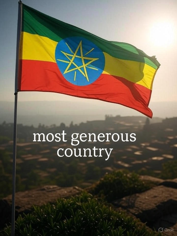Heartwarming! Ethiopia Ranks 22nd Globally in Generosity, with its people donating an average of 1.51% of their income to charitable causes, direct aid, and religious giving in 2024. The best part?  Africa is the most generous continent globally, as per World Giving Report 2025.