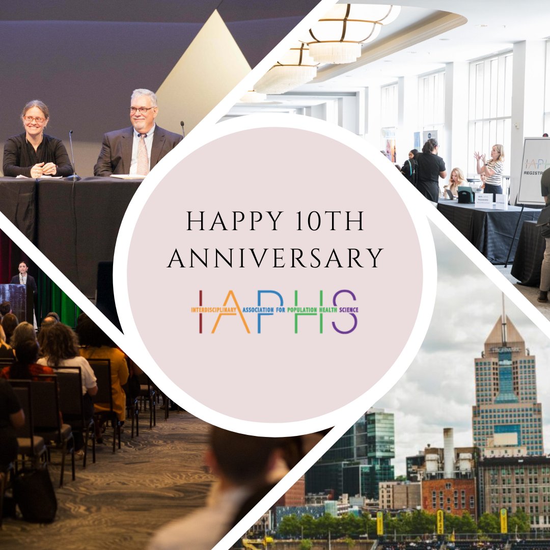 ia4phs's tweet photo. 🎉🔟 Celebrating 10 years of the IAPHS Annual Conference! Since 2015, we’ve connected scientists, advanced population health, & reduced disparities. Join us in Pittsburgh to celebrate #IAPHS2025! 🎉>> https://t.co/p2eiqzJhwe✨#IAPHS10Years #PopHealth https://t.co/ueQSuEwMqd