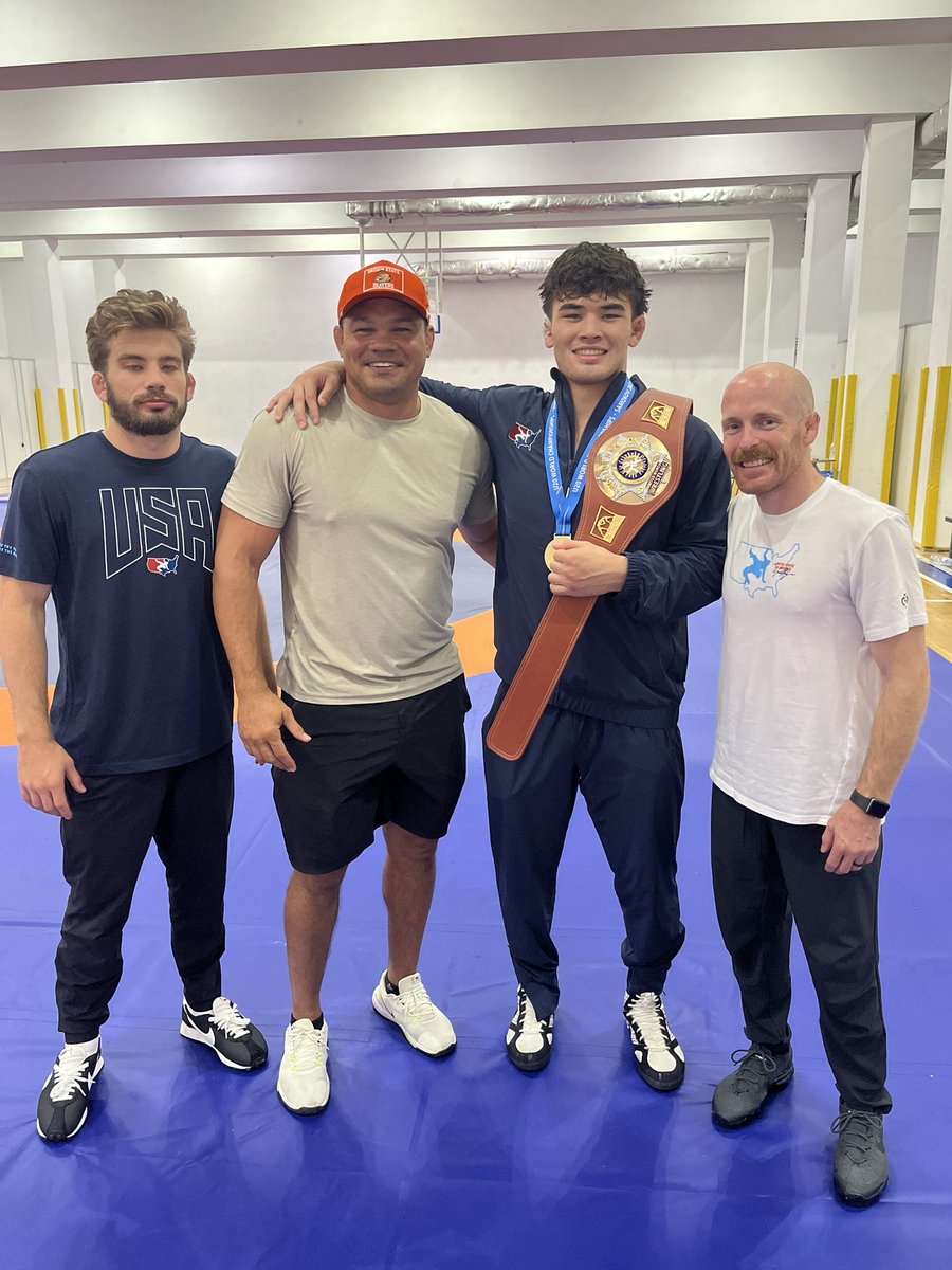 Love these guys! Super proud of <a href="/rademacherj05/">Justin Rademacher</a> becoming a WORLD CHAMPION! <a href="/ChrisPendleton9/">Chris Pendleton</a> <a href="/corycrooks1/">corycrooks</a> <a href="/BeaverWrestling/">Oregon State Wrestling</a>