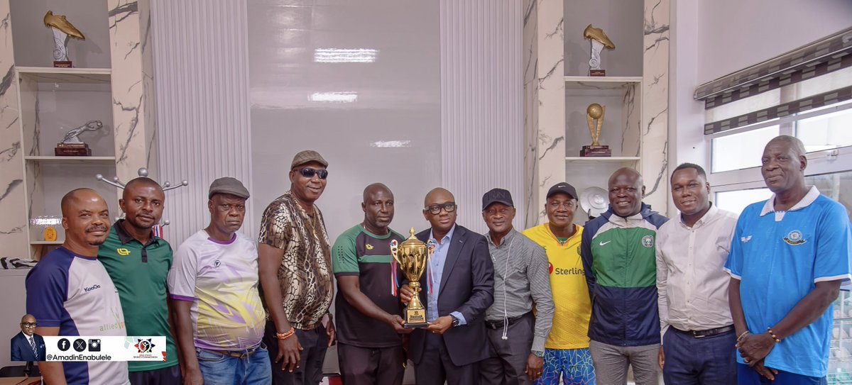 I congratulate <a href="/BendelInsurance/">Bendel Insurance FC</a> FC for emerging winners of the just concluded Bayelsa Pre-season tournament, i was presented the trophy at his office in Benin City on Monday.

This victory shows that we are thoroughly prepared for the 2025/2026 NPFL season.