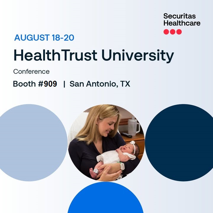 securitashealth's tweet image. We&apos;re in San Antonio for #HTU2025! ​  ​ Stop by Booth 909 to see how our Hugs Infant Protection solution—and the #RTLS platform behind it—supports hospital-wide safety, efficiency, and better care.   ​ ​ #InfantProtection #HealthcareTechnology #SecuritasHealthcare