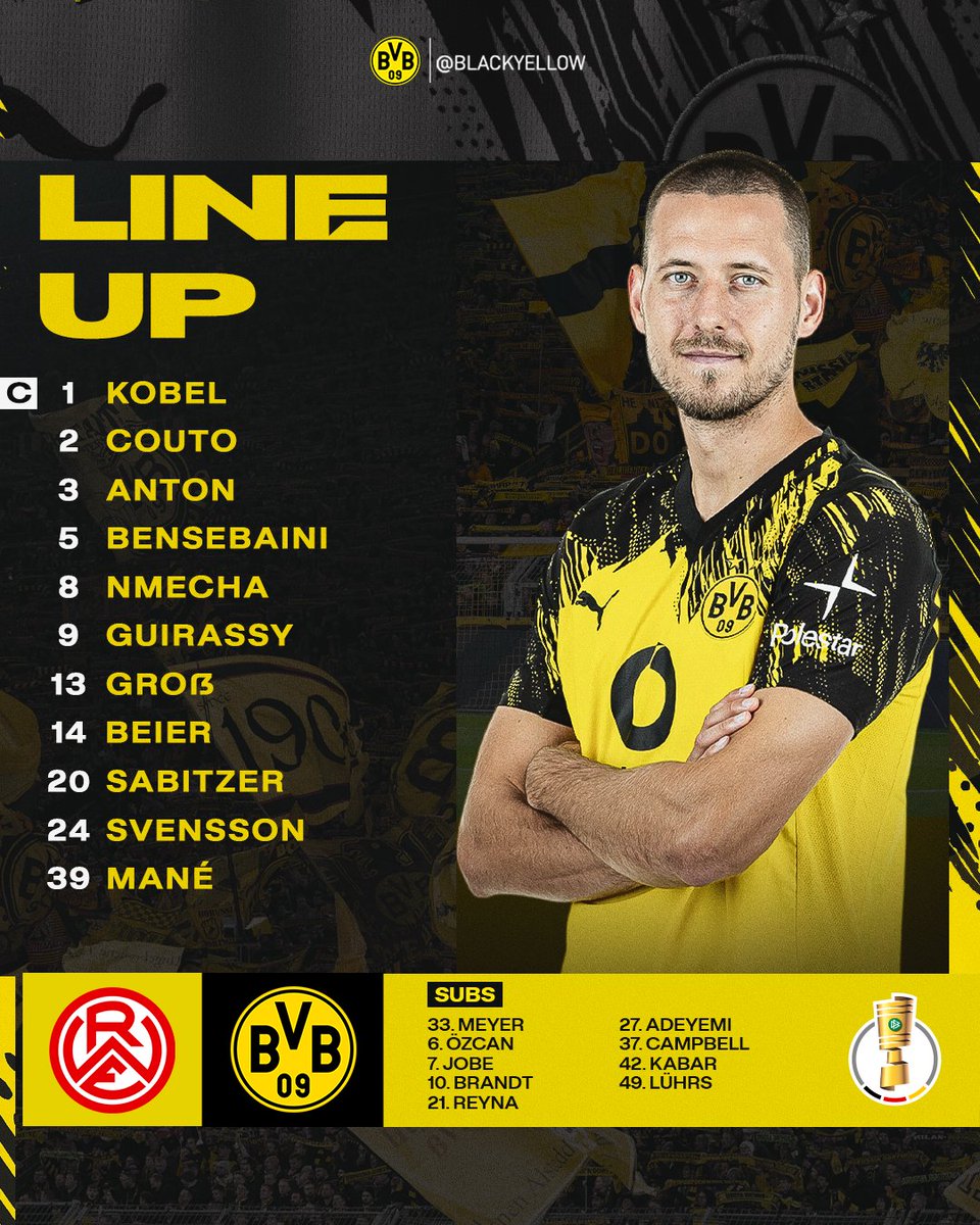 BlackYellow's tweet photo. Your BVB starting XI to open the new season! 🚨🙌 https://t.co/PHYySngJkT