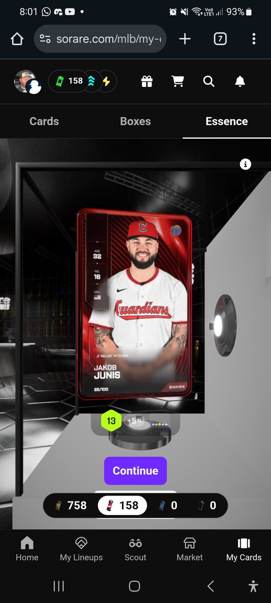 Happy rewards day!
Swing and miss kinda GW for me.
Bith Darvish and Walker are dupes and Junis is close to unplayable 🤷🏽

#soraremlb
<a href="/SorareMLB/">SorareMLB</a>