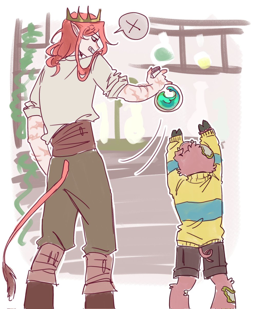 bedrockcurse's tweet image. Babysitting the little one
#technobladefanart #technofanart