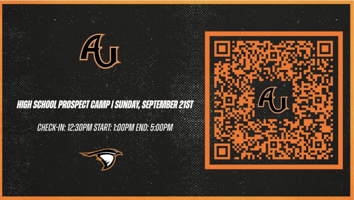 Our 2025 prospect camp is getting closer week by week! Be sure to register, as September 21st is just right around the corner.

Scan the QR code below to fully register!

app.registrationguru.net/#!/portal?even…