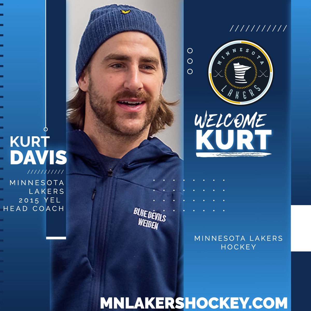 We are excited to add Kurt Davis to the 2026 Coaching Staff as the Head Coach of 2015 YEL!

Kurt is a Wayzata Alum, played in the USHL &amp; Division-I for Mankato. He has played 13 years professionally over seas, while coaching for the past 17 years in the off-season.
