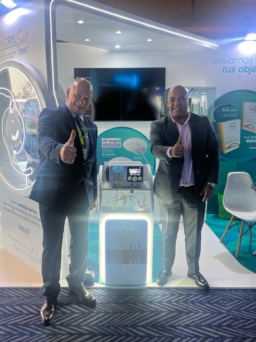 IRIDEX's tweet image. At the Peruvian Congress of Ophthalmology, Iridex proudly stood alongside our new partner in Peru, TAGACORP distributor of our Cyclo G6® Laser System.

For product details or distributor information, visit iridex.com

#Iridex #MicroPulse #Ophthalmolgy #Glaucoma