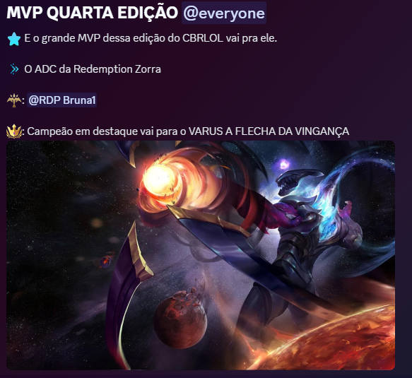 E o grande MVP fica para ele 

<a href="/Bruna1andrade/">Bruna1</a> e o seu Varus
