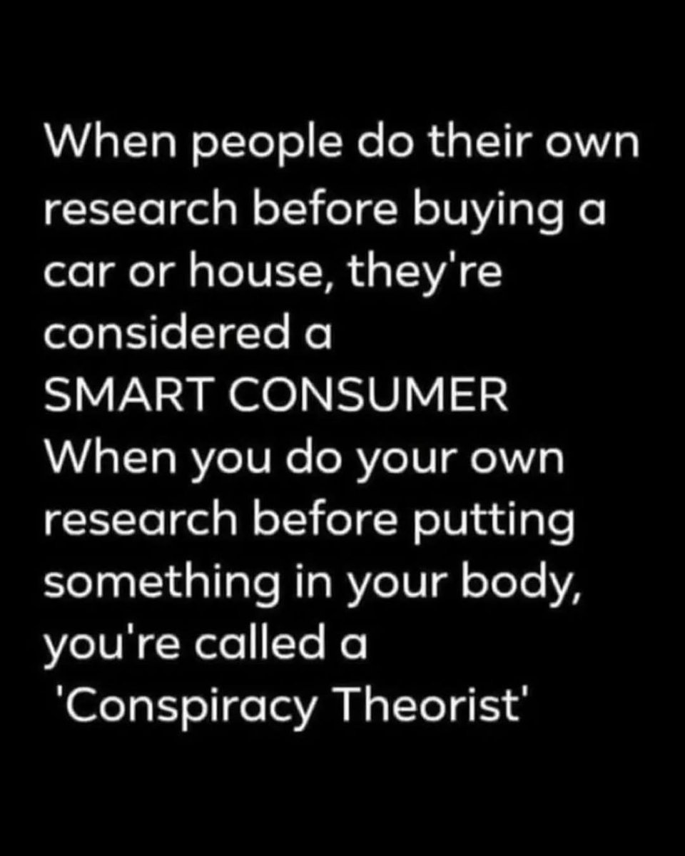 thecarnivorebar's tweet image. Researching a car = smart
Researching what goes in your body = conspiracy theorist?

Funny how critical thinking is only encouraged when it doesn’t threaten profits.

🧠 Stay curious. Stay questioning.
#SmartConsumer #QuestionEverything #HealthFreedom #carnivore