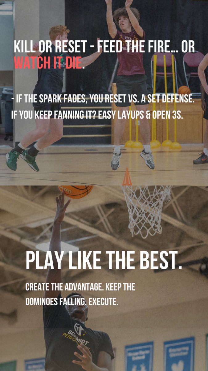 Good teams find advantages. Great teams keep them. 💯

#BasketballIQ #PlayerDevelopment #ThinkTheGame #BasketballTraining #SchmidtPerformance