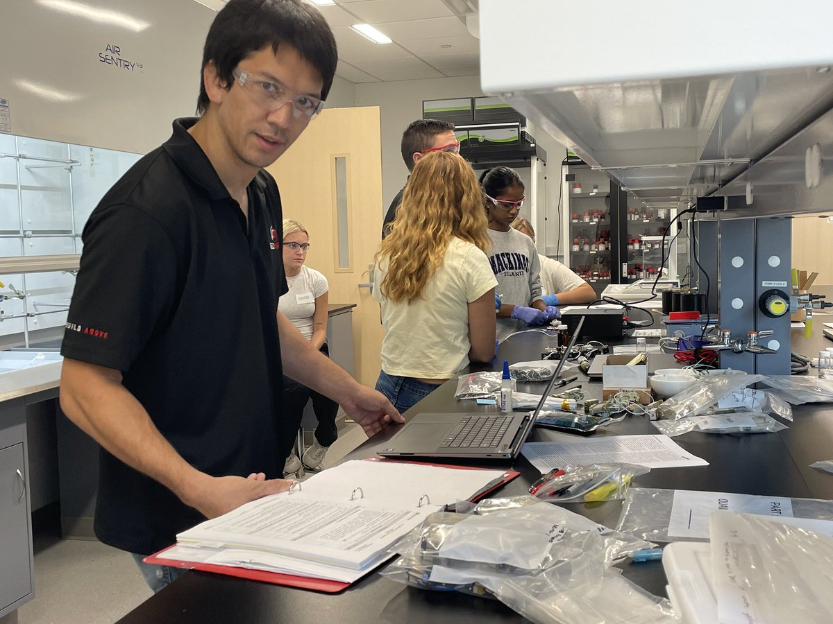 Priming fluid loops with <a href="/RedwireSpace/">Redwire Corporation</a> for our upcoming <a href="/SpaceX/">SpaceX</a> launch to do our space at the <a href="/Space_Station/">International Space Station</a> ! <a href="/butleru/">Butler University</a> <a href="/BU_chemistry/">Butler Chemistry</a>