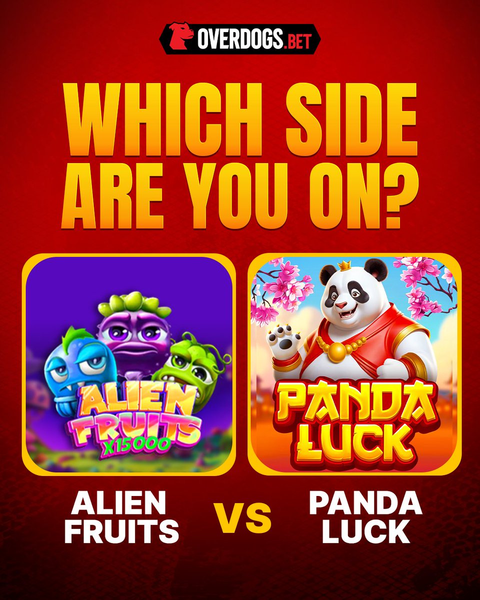 👽 Alien Fruits or 🐼 Panda Luck — which one’s taking the crown? 

Drop your pick in the comments with your userID &amp; 🔄 for a shot at FREE spins! 🎰✨