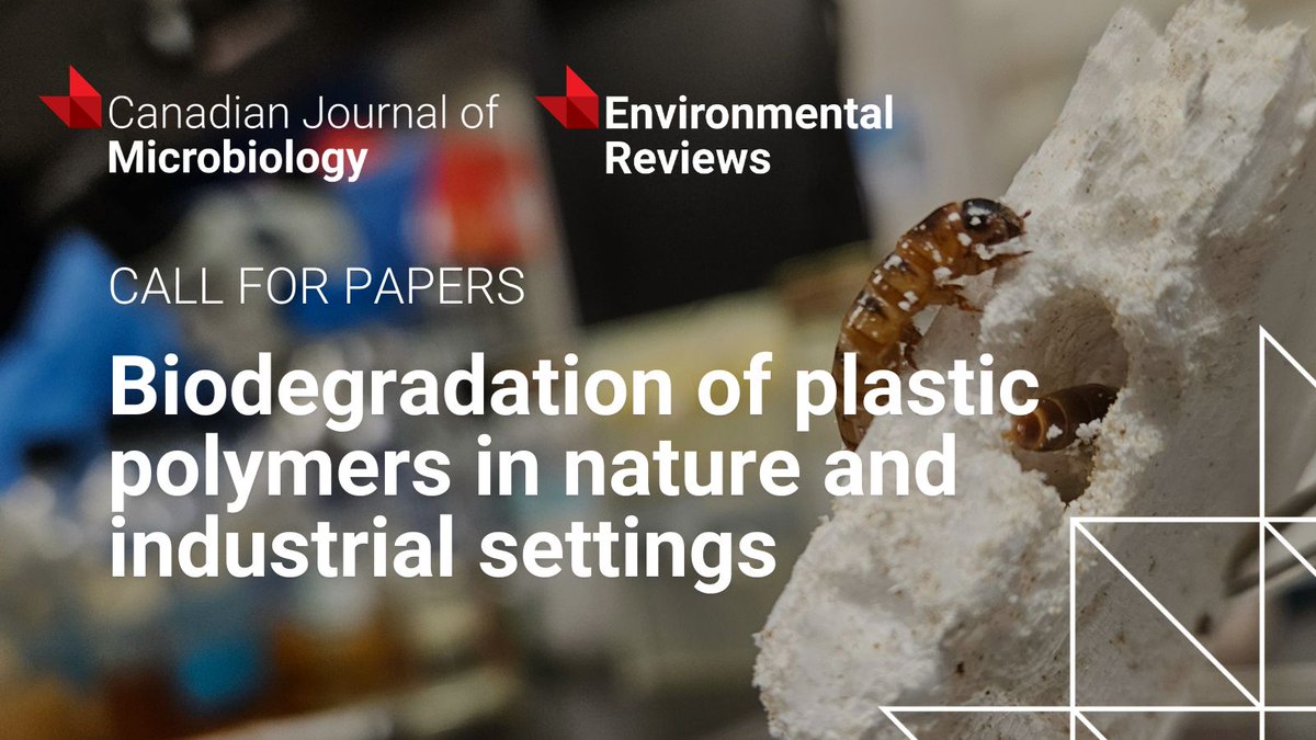 Environmental Reviews (@envreviews) on Twitter photo Showcase your research on plastic-degrading microbes and their role in natural or industrial recycling systems in this collection!
Learn more ▶️ ow.ly/R4RW50Wq98V
#PlasticBiodegradation #MicrobialSolutions <a href="/CanJMicrobio/">Canadian Journal of Microbiology</a> Showcase your research on plastic-degrading microbes and their role in natural or industrial recycling systems in this collection!
Learn more ▶️ ow.ly/R4RW50Wq98V
#PlasticBiodegradation #MicrobialSolutions <a href="/CanJMicrobio/">Canadian Journal of Microbiology</a>