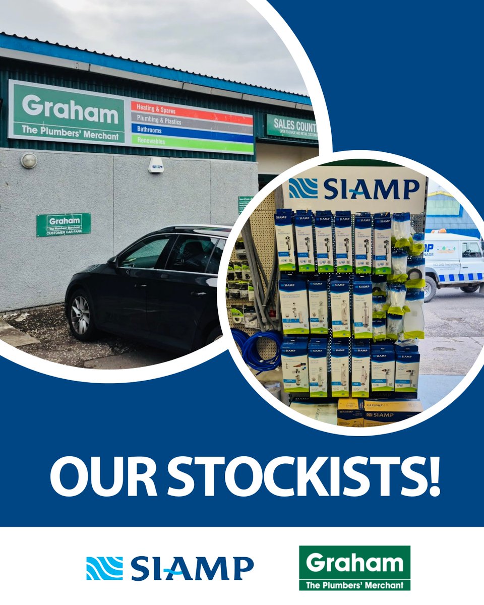 Graham Plumbers' Merchant in Perth are now full SIAMP stockists! 🤩

Make sure you check out our products: Arran Rd, Perth PH1 3DZ.

#SIAMP