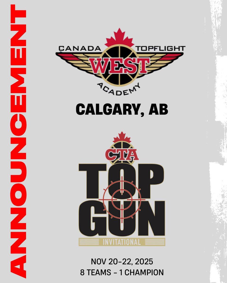 Canada Topflight Academy (@canadatopflight) on Twitter photo ANNOUNCEMENT: <a href="/cta_west/">CTAWest</a> Red & White squads are back for TOP GUN INVITATIONAL! <a href="/DrewEbanks/">OnPointBasketball</a> <a href="/wesblairbrown/">Wes Brown</a> <a href="/themapleminute/">Josh Millican</a> <a href="/michaeltorres03/">Michael Torres</a> <a href="/HuffmanCoach/">Coach Huffman</a> <a href="/Tisinthehouse/">Tony House</a> <a href="/bayner/">Mark Bayne</a> <a href="/DimeSessions/">DimeSessions</a> <a href="/ottawahoops/">ottawahoops</a> <a href="/NotreDameOCSB/">Notre Dame High School</a> <a href="/HeraMission/">Peggy Taillon</a> <a href="/ViktaPaulo/">Vikta Paulo</a> ANNOUNCEMENT: <a href="/cta_west/">CTAWest</a> Red & White squads are back for TOP GUN INVITATIONAL! <a href="/DrewEbanks/">OnPointBasketball</a> <a href="/wesblairbrown/">Wes Brown</a> <a href="/themapleminute/">Josh Millican</a> <a href="/michaeltorres03/">Michael Torres</a> <a href="/HuffmanCoach/">Coach Huffman</a> <a href="/Tisinthehouse/">Tony House</a> <a href="/bayner/">Mark Bayne</a> <a href="/DimeSessions/">DimeSessions</a> <a href="/ottawahoops/">ottawahoops</a> <a href="/NotreDameOCSB/">Notre Dame High School</a> <a href="/HeraMission/">Peggy Taillon</a> <a href="/ViktaPaulo/">Vikta Paulo</a>