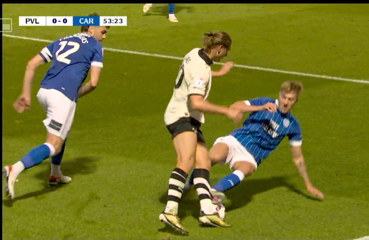 j33p2006's tweet photo. @OfficialPVFC Yet this was no more than a booking 😕 
The only thing that is consistent in the EFL is the inconsistency of refereeing https://t.co/JEUqG9xWw7