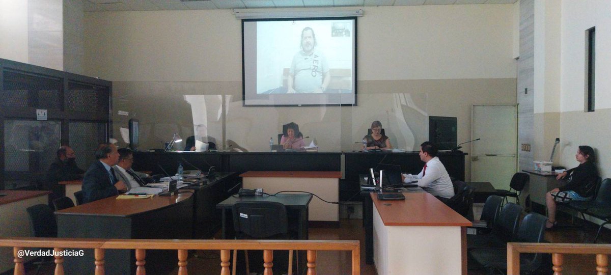 2. #CasoEjecucionesextrajudicialesytortura
#PlanGavilán Día 4. Continuación de Debate Oral y Público en contra de 3 acusados por su participación en la ejecución extrajudicial de 19 reos. Los hechos sucedieron cuando era Ministro de Gobernación Carlos Roberto Vielman y Director