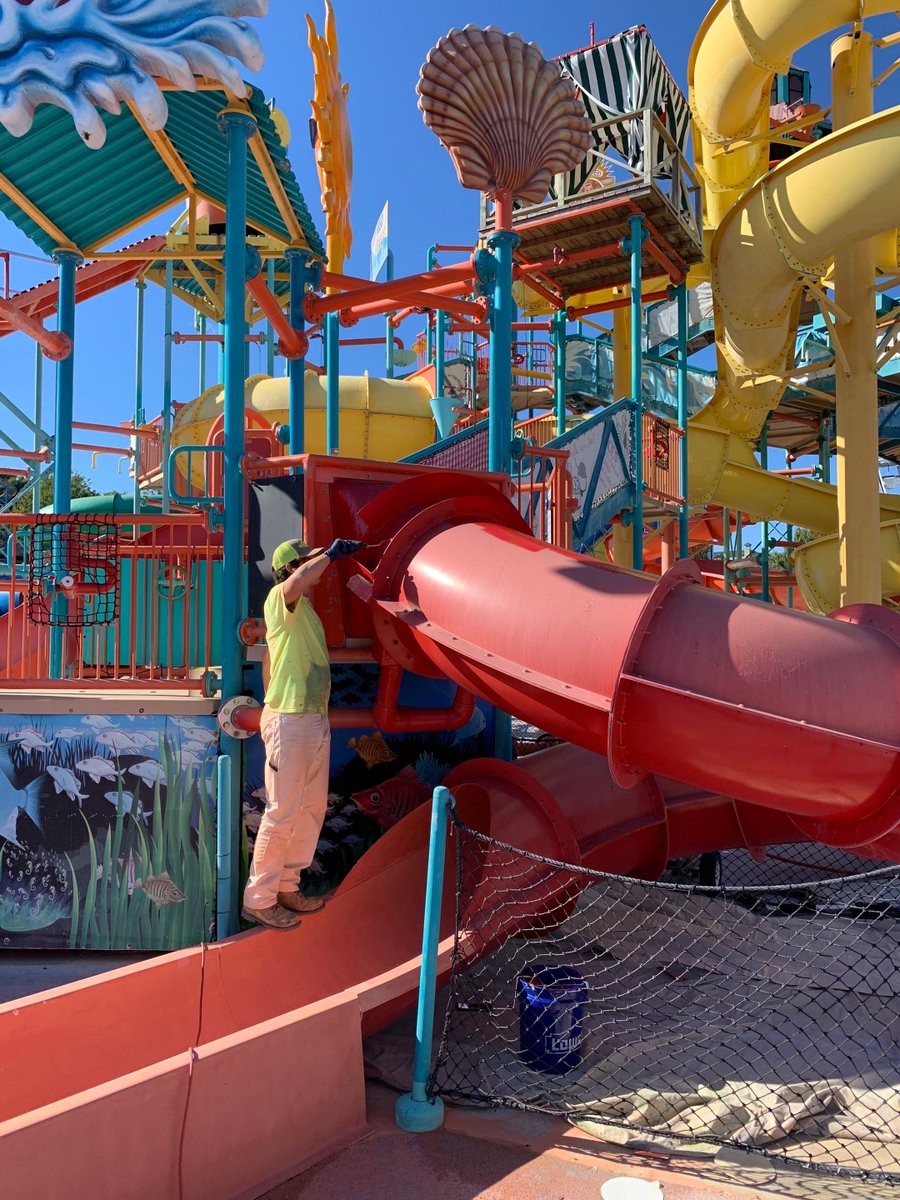 BaynumSolutions's tweet image. We’re water park heroes! 🦸‍♂️  Our nemeses? Chlorine and chemicals. Sun and heat. Wear and tear. But don’t worry… they’re no match for Baynum’s team of defenders. 🛡️💦