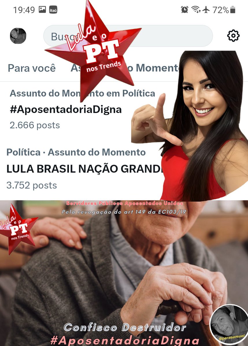 Samuel Felix🚩 (@parasamuel) on Twitter photo <a href="/Ftima5920833996/">Fátima Brenda @lulaoficial @ptbrasil</a> <a href="/Alice_inland13/">Alice</a> <a href="/LulaPTnosTrends/">Lula PT nos Trends</a> <a href="/Dry_ie/">Drica 🚩🚩</a> <a href="/bethonira/">Beth Andrade🚩🇧🇷🚩</a> <a href="/FafaR544900/">Fatima Regina</a> <a href="/AmandaKamber/">Angel</a> <a href="/josehenriquefb/">José Henrique Fernandes Borges</a> <a href="/prudentemarlene/">Marlene Moreira</a> <a href="/MarlyLeitte/">Marly Lenhardt🚩🚩🚩🚘</a> <a href="/robeuman/">Roberto Suman ★彡 🇧🇷🚩</a> Boa Noite🌙 Fátima.
Somos todos Lula.
Confisco Destruidor
#AposentadoriaDigna
#LulaProtegeECuida
LULA BRASIL NAÇÃO GRANDE <a href="/Ftima5920833996/">Fátima Brenda @lulaoficial @ptbrasil</a> <a href="/Alice_inland13/">Alice</a> <a href="/LulaPTnosTrends/">Lula PT nos Trends</a> <a href="/Dry_ie/">Drica 🚩🚩</a> <a href="/bethonira/">Beth Andrade🚩🇧🇷🚩</a> <a href="/FafaR544900/">Fatima Regina</a> <a href="/AmandaKamber/">Angel</a> <a href="/josehenriquefb/">José Henrique Fernandes Borges</a> <a href="/prudentemarlene/">Marlene Moreira</a> <a href="/MarlyLeitte/">Marly Lenhardt🚩🚩🚩🚘</a> <a href="/robeuman/">Roberto Suman ★彡 🇧🇷🚩</a> Boa Noite🌙 Fátima.
Somos todos Lula.
Confisco Destruidor
#AposentadoriaDigna
#LulaProtegeECuida
LULA BRASIL NAÇÃO GRANDE