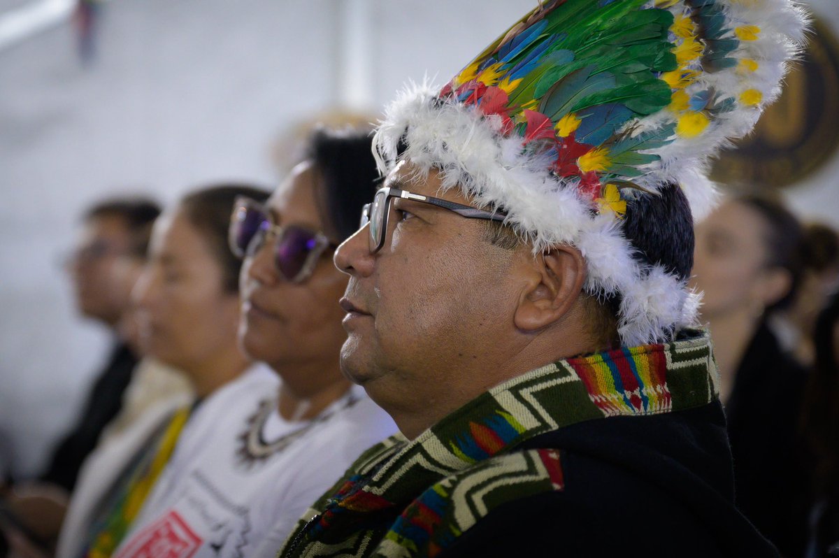 CancilleriaCol's tweet photo. “Para el gobierno de Colombia es un honor darles la bienvenida al Encuentro Regional de los Diálogos Amazónicos 2025, que inicia hoy, lunes 18 de agosto, y se extenderá hasta el 21, como antesala de la Quinta Cumbre de Presidentes de los Estados parte del Tratado de Cooperación Amazónico” destacó la Canciller (E) @ryvillavicencio durante  el encuentro de la OPIAC.