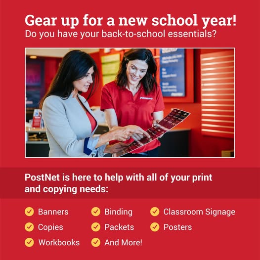 From spreading school spirit to creating custom stationery, the <a href="/PostNet/">PostNet</a> team can help you get ready to ace the upcoming school year with custom design and print services.