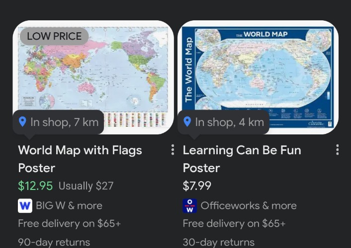 Old mate here is Australian which makes this especially odd, given a lot of world maps here split at the Atlantic so Australia is in the middle