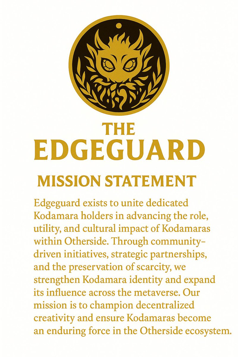 Hi <a href="/yugalabs/">Yuga Labs</a> and <a href="/Faraway/">Jau Meiner</a>. There is a new group called Edgeguard with the purpose mentioned below.

The group is concerned about the ongoing relation of both companies, with one specific issue being the process of Kodamara fusion. 

Please let me know how the group or I can help