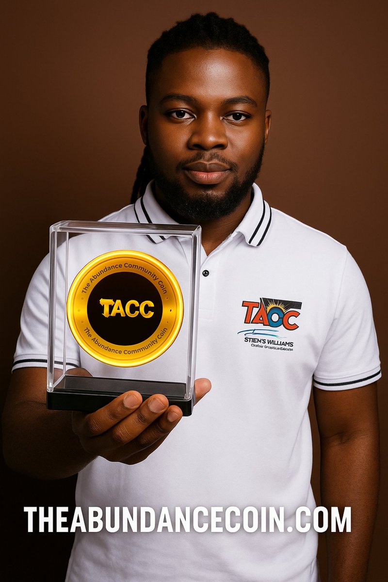 Terusha Thaddeus Tindi (@jugbudu86497) on Twitter photo Steve Williams A. K. A, Chief Abundance, CEO of <a href="/abundance_coin/">The Abundance Community Coin</a> (TACC), delivered an inspiring speech on August 18, 2025, highlighting the potential of $TACC and its mission.
Here's a breakdown of his key points; in thread 👇 Steve Williams A. K. A, Chief Abundance, CEO of <a href="/abundance_coin/">The Abundance Community Coin</a> (TACC), delivered an inspiring speech on August 18, 2025, highlighting the potential of $TACC and its mission.
Here's a breakdown of his key points; in thread 👇