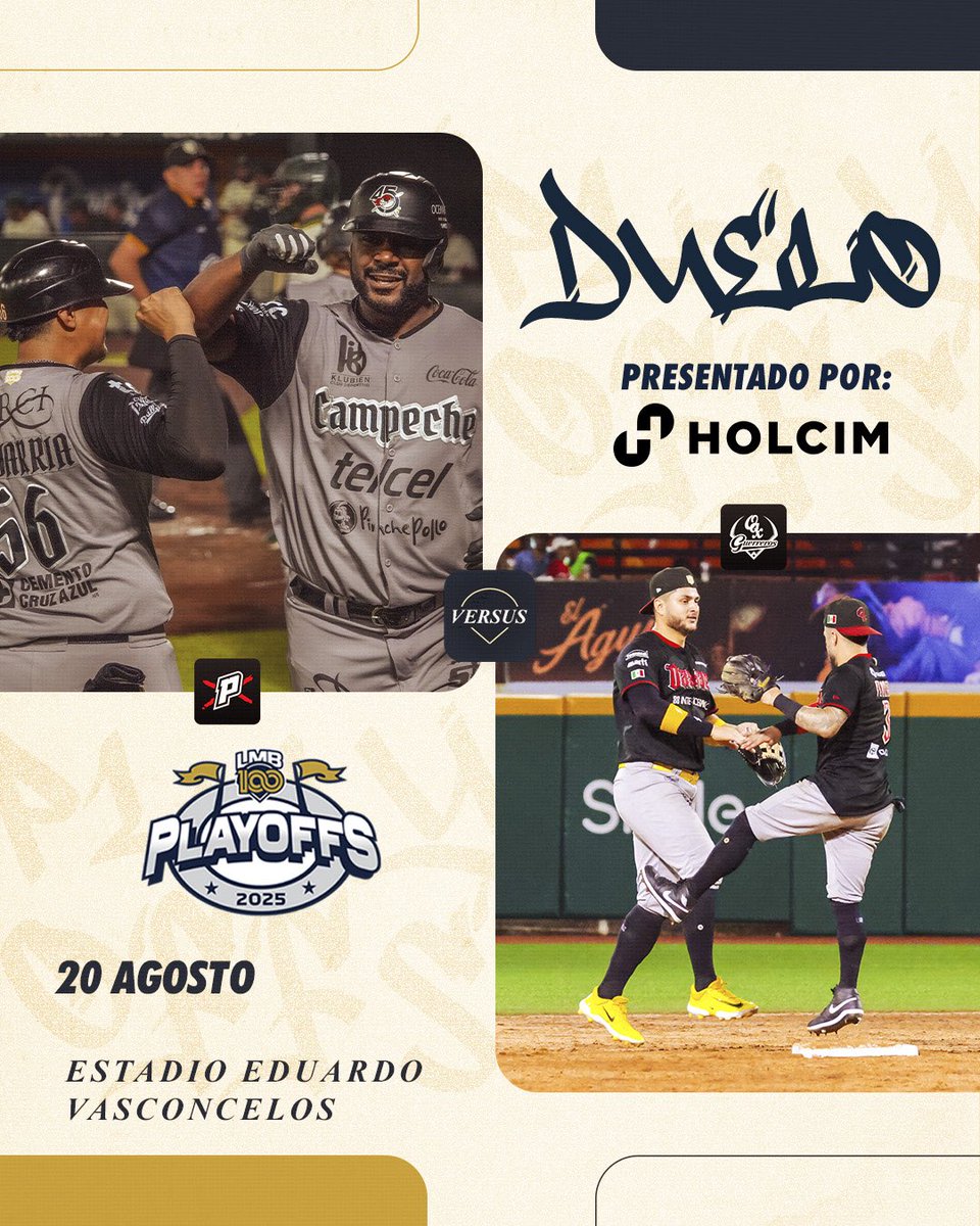 Liga Mexicana de Beisbol (@ligamexbeis) on Twitter photo De poder a poder 💥
Los <a href="/LosPiratasMx/">Piratas de Campeche</a> 🏴☠️ se enfrentarán ante los <a href="/GuerrerosOax/">Guerreros de Oaxaca</a> ⚔️ en la Serie de Zona.
Presentado por <a href="/Holcim_Mx/">Holcim México Oficial</a> ⛓️💥
#CienAñosSiendoElRey 👑 De poder a poder 💥
Los <a href="/LosPiratasMx/">Piratas de Campeche</a> 🏴☠️ se enfrentarán ante los <a href="/GuerrerosOax/">Guerreros de Oaxaca</a> ⚔️ en la Serie de Zona.
Presentado por <a href="/Holcim_Mx/">Holcim México Oficial</a> ⛓️💥
#CienAñosSiendoElRey 👑