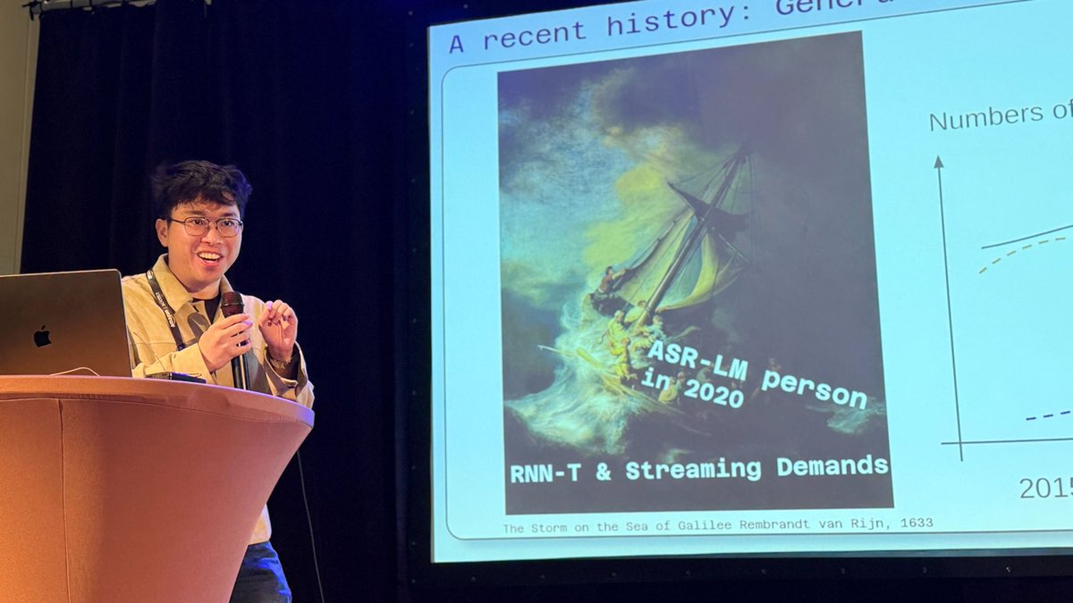 a nice done of “beyond end2end 🗣️ ASR: integrating long context acoustics &amp; linguistics” tutorial w/ <a href="/shinjiw_at_cmu/">Shinji Watanabe</a> Taejin park (<a href="/nvidia/">NVIDIA</a>), Kyu Han (<a href="/Oracle/">Oracle</a>) at <a href="/ISCAInterspeech/">INTERSPEECH 2025</a> happy to cover the semantics parts during my hotel coding vibe 🤣 | 📖 slides: docs.google.com/presentation/d…