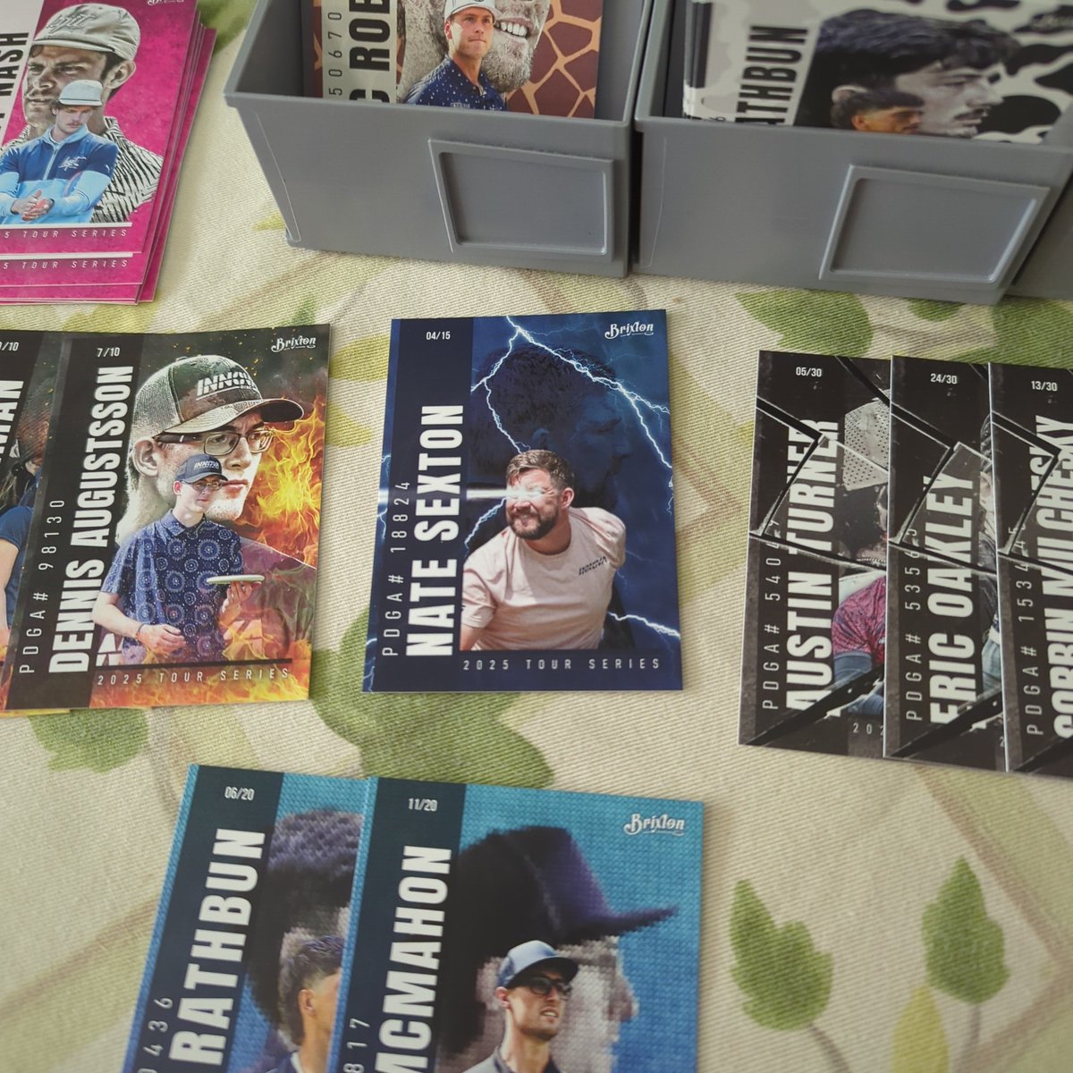 Ripping some <a href="/BrixtonDiscGolf/">BrixtonDiscGolf</a> 
Parallel Universe Tour Series cards today.