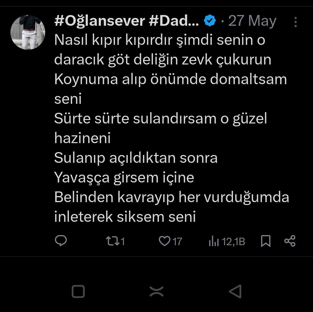 Gerçekten pasif duyguları olan sevişgen korkularini yenemeyen ama için için sikilmeyi arzulayan İyi bir pasif çocuğun yapması gerektiği gibi her gece,
tatlı deliğini  teslim edip Daddynin kucağında zevkle mutluluğunu yaşamak isteyen gizli utangaç çekingen  gençler yazin  😊 😊