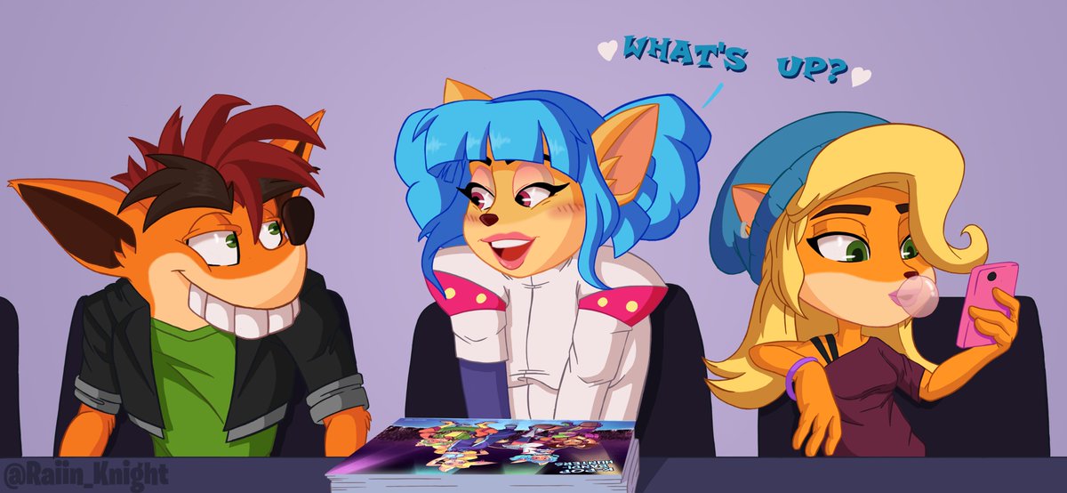 It's incredible how much a person can change by seeing something they like...  🧡😏💘😍💙

(I am deeply grateful with <a href="/AnaDrawZone/">AnaDrawZone 👁️👁️</a> For giving me her permission to use Megumi's design, Thank you very much!!💖)

#KPOPDEMONHUNTERS 
#CrashBandicoot 
#FakeGumi