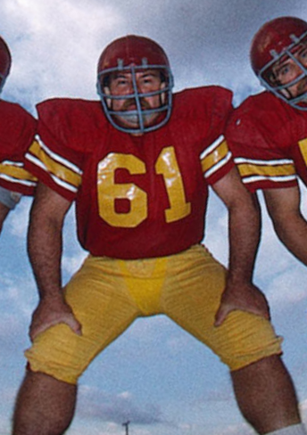 reeldmc's tweet photo. Loved your Allan Graf shout-out, @KyleBrandt. He's one of my all-time faves. “Wife Beater” in L.A. Confidential and USC 1972 national champion—LEGEND. Fight On! @TheRewatchables @uscfb https://t.co/gdxuiLVWXg