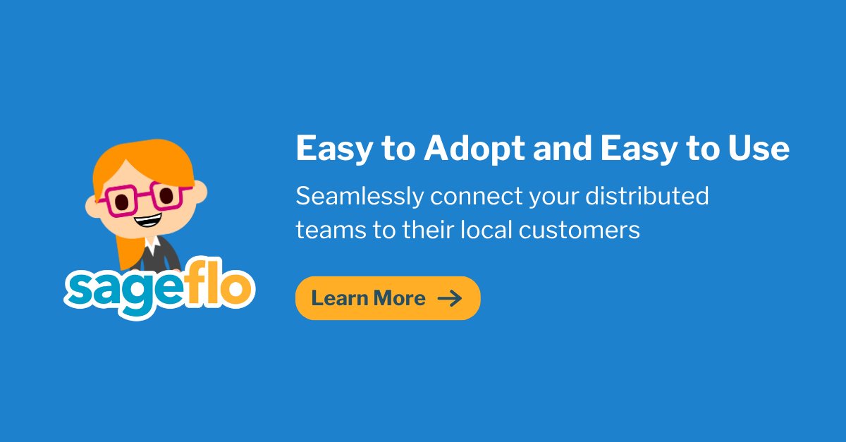 sageflo's tweet image. Easy to adopt and easy to use. Seamlessly connect your distributed teams to their local customers.

Learn More: bit.ly/3UBU0PN

#distributedmarketing #sageflo #customers #digitalmarketing