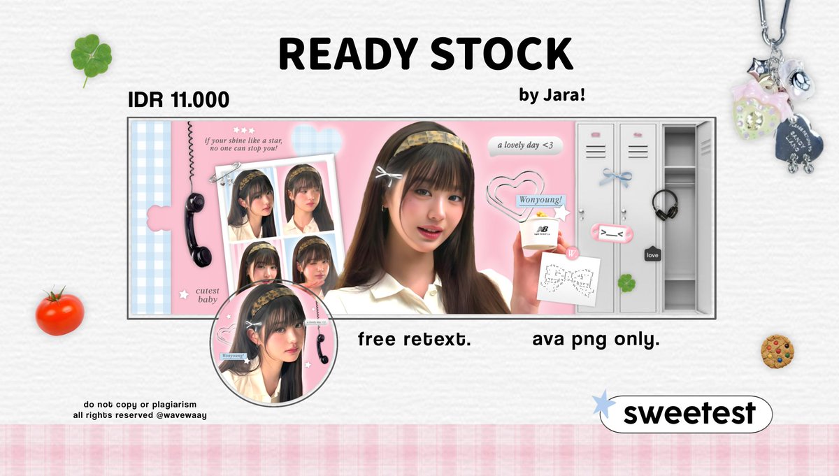 hanfornoah's tweet image. Repost would be appreciated! ⭐

Morning peeps! Ready stock layout for IVE Wonyoung new update on sale with detail on pict 😺🎀 (@ after dm) grab it fast! 🚗💨

💰QRIS
#zonauang #zonaba rs wony wonyo 1x