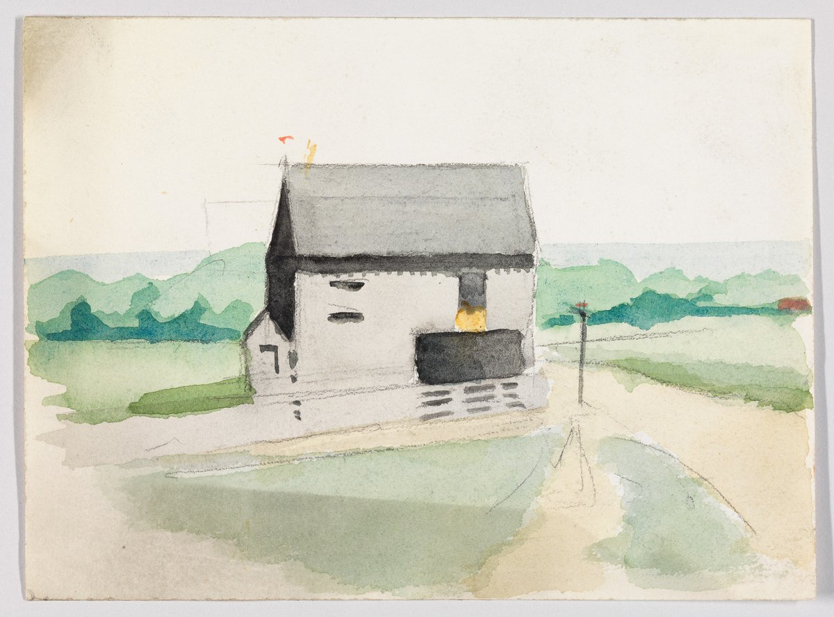 Landscape with Building - 1900 #artbots #hopper