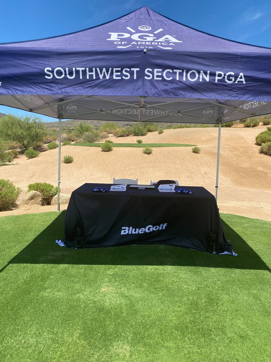 The wind might be giving RJ Wren a challenge today 🌬️but nothing can stop BlueGolf from being part of the 2025 SWPGA Pro-Executive Tournament at Desert Mountain Golf Club’s Cochise Course.

BlueGolf is proud to support PGA professionals with tools that make tournaments smoother,