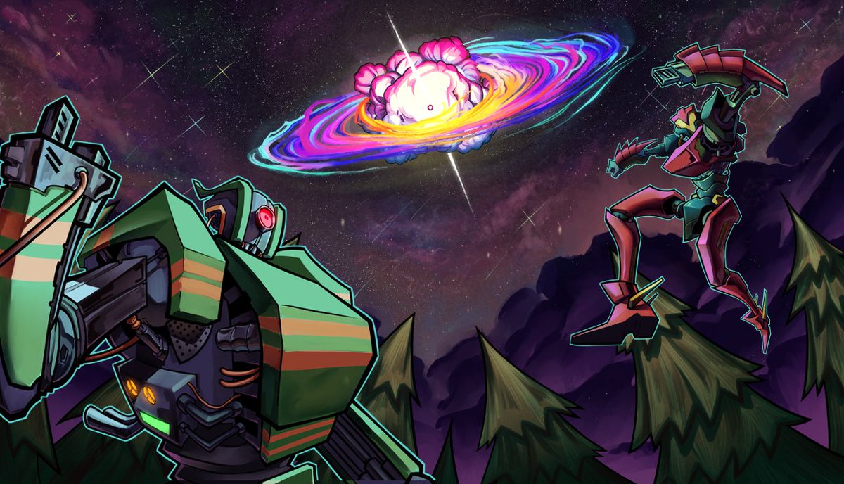 Splootulu's tweet photo. I got to do the capsule art n logo for Stardust Frontier and you guys should look at it :) https://t.co/7MTQw9uQEW https://t.co/NSdvdb3KAG