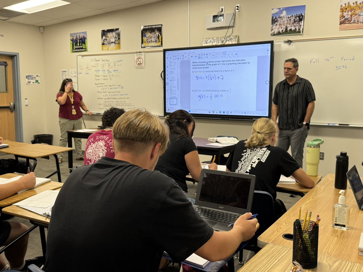 boulder_hs's tweet image. 📐 Algebra 2 students are learning how parent functions stretch and shrink—making sense of transformations in action! #BCHS #Algebra2 #MathSkills