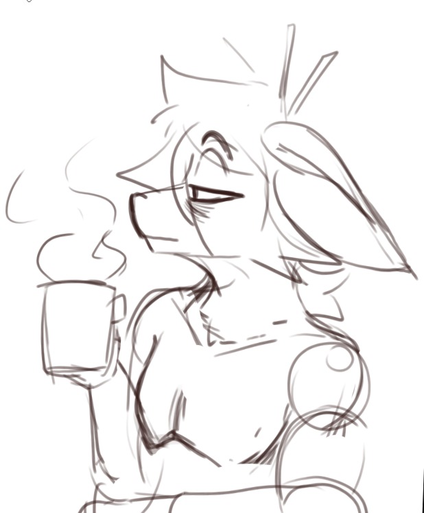 Thought about posting random sketches every now and then too apart from my finished pieces so...

#sketch #1 Tired
#furryart