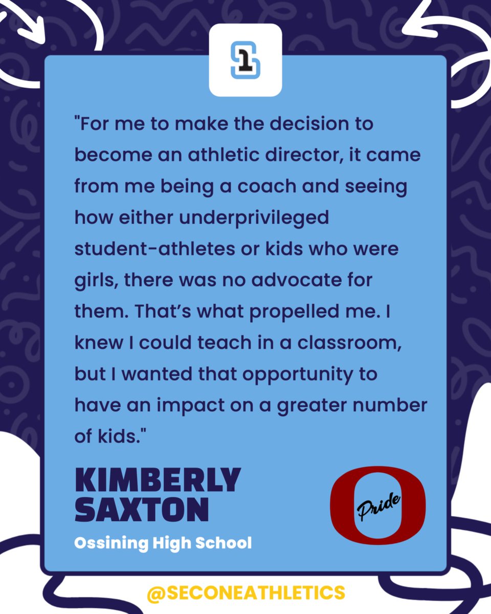 SecOneAthletics's tweet photo. Section One Athletics would like to welcome first-time athletic directors and those who have moved to new positions for the 2025-26 school year. Today, you can learn more about Kimberly Saxton, the new AD @OssiningSchools.

@OSSATHLETICS https://t.co/oOlAnh3uZV